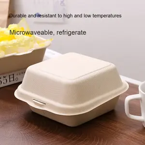 Boîte <span class=keywords><strong>de</strong></span> tiramisu <span class=keywords><strong>de</strong></span> célébrités sur <span class=keywords><strong>Internet</strong></span> Boîte à lunch biodégradable jetable pour dessert à emporter ou emballage cadeau - Product Image 3