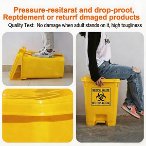 Contenedor <span class=keywords><strong>de</strong></span> Residuos Médicos Personalizable, <span class=keywords><strong>de</strong></span> Plástico, con Función <span class=keywords><strong>de</strong></span> Clasificación, Ecológico, para Hospitales, con Pedal - Product Image 5