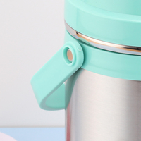 Récipient alimentaire en acier inoxydable de 1.5 à 1.9 L, Pot à déjeuner chaud, boîte à déjeuner à Bento isolée à Double couche Portable pour le bureau et l'école