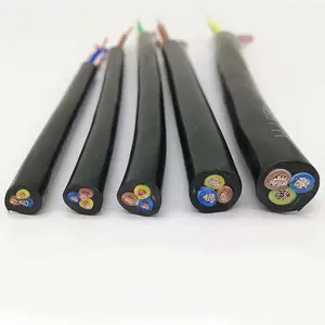 Flexible PVC Cable RVV 2-5 Core Royal Cord Power Cable with Dual PVC Layers Building Wire for Overhead Application