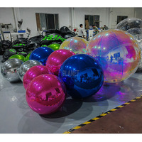 Sphère flottante géante en PVC pour événement Ballon miroir gonflable réfléchissant pour décoration de Noël