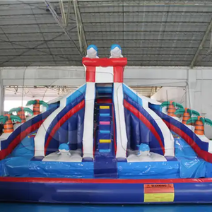 Tobogán de agua inflable para exteriores, equipo de juegos al aire libre, Tobogán grande para el agua - Product Image 2