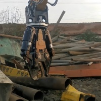 Cisaille hydraulique à double cylindre prix usine, accessoire de découpe de métaux pour excavatrices de 8 à 40 tonnes, pour le recyclage des déchets