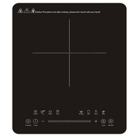 Table de cuisson à induction de haute qualité EMC 2200W plaque de cuisson à induction en verre cristal Ultra mince cuisine intelligente cuisinière à induction unique