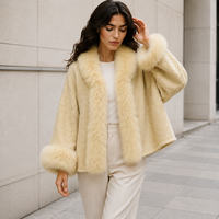 Nouvelle Arrivée 2026 – Manteau Court Élégant en Laine et Cachemire, Chaud et Écologique, Cousu Main, Respirant, Hiver, Peluche Amovible