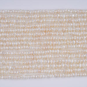 Promotion pour perles de pomme de terre blanches d'eau douce naturelles de 3 à 3,5 mm, perles en vrac pour accessoires de bijoux DIY, vente en gros - Product Image 2