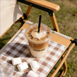 Gobelets en plastique PET transparents personnalisés de 12 oz et 14 oz pour café glacé, jetables - Product Image 2