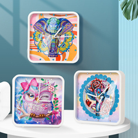 Nouvelle Horloge Murale 2026 en Peinture Diamant 5D DIY, Motif Hibou Animal Mignon, pour Décoration Intérieure