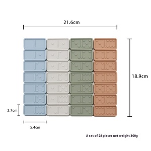Giocattoli promozionali in Silicone educativo precoce domino Set Puzzle promozionale giocattoli per bambini - Product Image 6