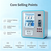 Distributeur automatique de boissons et de collations intelligent YCF, entièrement automatique, ABS, garantie 1 an, 4G LTE, options de paiement multiples, SDK