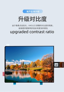 Panel AMOLED autoluminiscente de 3.92 pulgadas con 1080 x 1240 PUNTOS, interfaz MIPI, circuito integrado de control CH13726A para uso médico - Product Image 2