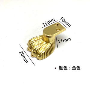 Lizard Foot Furniture <b>Leg</b> Zinc Alloy 20mmx15mmx11mm Silver Cabinet Decorative Support - Product Image 2