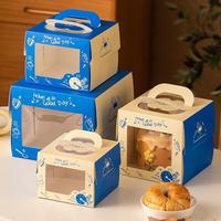 Boîtes à sandwich biodégradables personnalisées pour aliments et desserts avec revêtement UV et gaufrage Emballage de fromage à fenêtre pour emporter