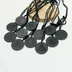 สร้อยคอแผ่นป้องกัน EMF,จี้อัญมณีแท้เครื่องรางเครื่องรางเครื่องรางจี้หินอีลิทแท้ - Product Image 1