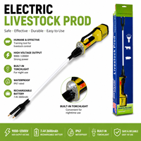 Piquet électrique haute visibilité pour le gestionnement des clôtures de chevaux, bovins et ovins dans les fermes extérieures