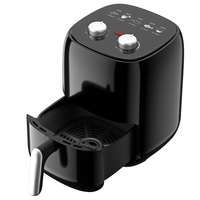 Friteuse à air électrique compacte 267153T CE/GS/ETL sans huile avec commande par bouton en plastique pour usage domestique