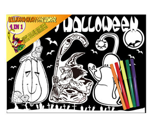 Nuovo Design professionale tessuto scratch velvet kids coloring set disegno pittura - Product Image 6