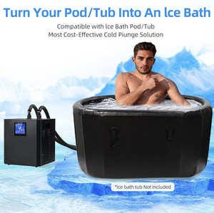 Hot bán 1/3HP xách tay mini nước & Ice Bath Máy làm lạnh lạnh Plunge bồn tắm với bộ lọc cao cấp làm lạnh thiết bị - Product Image 2