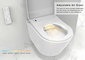 WC intelligent mural multifonctionnel Oceanwell au design européen simple, avec siège bidet E400 - Product Image 5