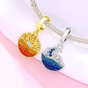 2026 Hot Selling <b>Copper</b> Moon Seaside Landscape Pendant <b>Bracelet</b>, Unique and Versatile DIY <b>Bracelet</b> Jewelry Accessories - Product Image 5