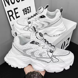 Zapatos Deportivos Casuales para Hombre, con Cordones/Deslizables, Logotipo Personalizado, Transpirables, Plataforma Gruesa, Antideslizantes, Forro de Malla, Tendencia de Moda - Product Image 5