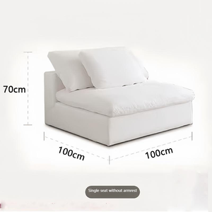 <span class=keywords><strong>Canapé</strong></span> cloud à compression sous vide, style italien minimaliste, tissu paresseux, style crème, trois places, carré, salon, <span class=keywords><strong>canapé</strong></span> à combinaison libre - Product Image 5