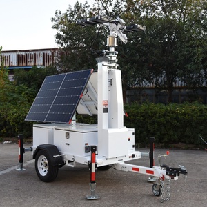 Remorque de sécurité solaire à LED TPE-600LA à mât rotatif à faible teneur en carbone avec système d'alimentation et de contrôle multicanal pour l'éclairage public - Product Image 4