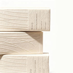 Op maat gemaakte logo recyclebare geprägte stevige kunstpapieren opvouwbare cadeauverpakking voor cosmetica en gezichtscrème verpakkingen - Product Image 1