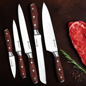 Ensemble de couteaux de chef <span class=keywords><strong>Ernesto</strong></span> de 5 pièces pour restaurants haut de gamme, bloc en bois de 8 pouces - Product Image 5