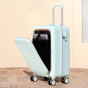Equipaje <span class=keywords><strong>de</strong></span> mano <span class=keywords><strong>de</strong></span> 20 pulgadas ABS PC Bolsillo frontal <span class=keywords><strong>Maleta</strong></span> <span class=keywords><strong>de</strong></span> equipaje <span class=keywords><strong>de</strong></span> viaje para computadora portátil - Product Image 2