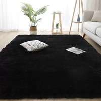 Alfombra Peluda y Suave para Dormitorio, Alfombra de Color Sólido, Alfombra de Peluche para Sala de Estar