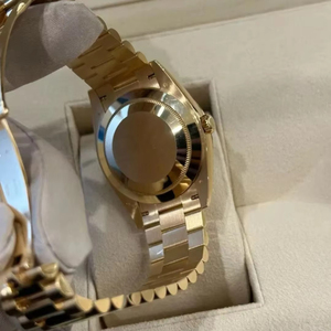 Reloj Automático de Alta Gama para Hombre, Correa de Acero Inoxidable Dorado, Cristal de Zafiro, Reloj de Pulsera de Lujo para Negocios - Product Image 4