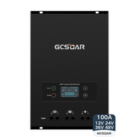 GCSOAR-Contrôleur de charge solaire MPPT 100A avec conception refroidie par air ultra silencieuse, fonctionnement plus stable