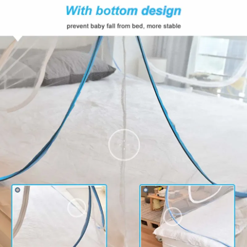 Top Seller Princess Production of King Double Bed Canopy Dome Round Mosquito Net for Outdoor or Indoor