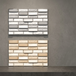3D Brick Pattern Digital Ceramic Wall <b>Tiles</b> 300x450mm Glazed Exterior Elevation Design for Restaurants - Product Image 5