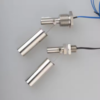 Interruptor de sensor de nivel de agua líquida con bola flotante de contacto de lengüeta magnética de acero inoxidable de montaje lateral de alta temperatura y alto voltaje