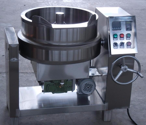 Mélangeur de nourriture industriel en acier inoxydable bouilloire de cuisson chemisée à chauffage électrique - Product Image 4