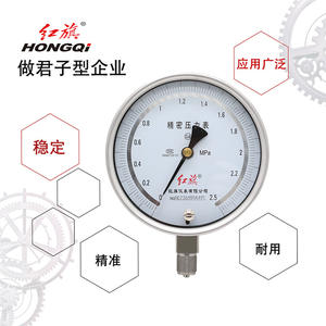 Manomètre de Précision Hongqi 150mm Grade 0.4 Acier Inoxydable Raccord M20 1.5 Analogique - Product Image 2