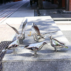 Installation de sculpture en acier inoxydable EX999 pour projets d'art public urbain - Product Image 2