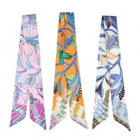 Accessoires de cheveux en twill imprimé de luxe pour femmes, nœud imprimé tendance