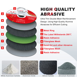 Songqi <span class=keywords><strong>4</strong></span>.5 inch cắt kim loại bánh xe <span class=keywords><strong>4</strong></span>-1/2 "x 3/64" x 7/8 "Máy mài góc đĩa cho thép & thép không gỉ - Product Image 6