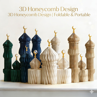 Meilleures ventes : Décoration de mosquée en papier pliable DIY, certifiée ISO, fournitures de fête islamique pour enfants