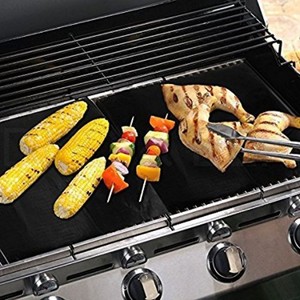 Tapis <span class=keywords><strong>de</strong></span> cuisson réutilisable antiadhésif 2020mm, revêtement <span class=keywords><strong>de</strong></span> four, accessoires pour <span class=keywords><strong>Barbecue</strong></span> au gaz ou au charbon - Product Image 3