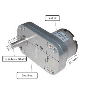 Etonm <span class=keywords><strong>DC</strong></span> 기어 모터 6V 12V 고토크 저소음 - Product Image 3