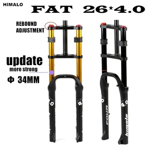 HIMALO Fat Bike – fourche de vélo 26 pouces x 4.0 pouces 135MM, fourche à <span class=keywords><strong>Suspension</strong></span> pneumatique à Double épaule pour vélo de neige - Product Image 2