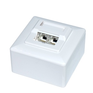 Đức cổng kép che chắn Bề mặt gắn kết Mạng cat5e hộp XJY-GM-47 Wall Mount Internet <span class=keywords><strong>Cat6</strong></span> RJ45 ổ cắm hộp STP - Product Image 1