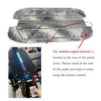 Couvre-pédale LED personnalisé en acrylique pour trottinette électrique Dualtron Thunder, accessoires, couvre-pédale LED en acrylique