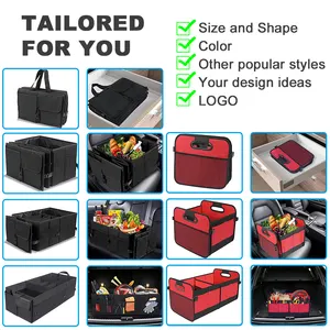 Heavy Duty Collapsible Car Boot Organiser Foldable Vehicle Trunk Storage Box Organizer