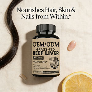 Capsules d'extrait de foie de bœuf biologique nourri à l'herbe, pour soutenir la santé des gencives, des dents et du cœur, et favoriser un soutien cardiovasculaire naturel. - Product Image 3