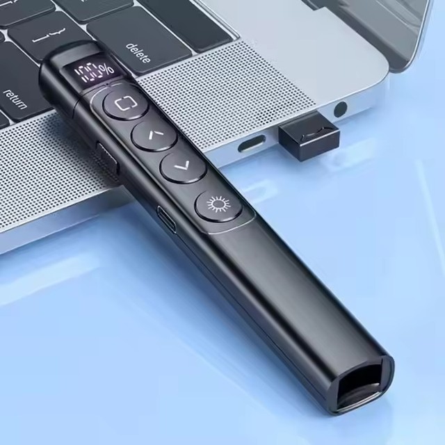 Wireless Presenter Remote for PPT, 2.4GHz Presentation Remote Slide Advancer Powerpoint Clicker for Computer/Laptop/Keynote